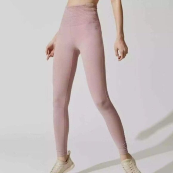 Free People Movement Smock It To Me High Rise Ruched Leggings Size M Full Length - Picture 13 of 13